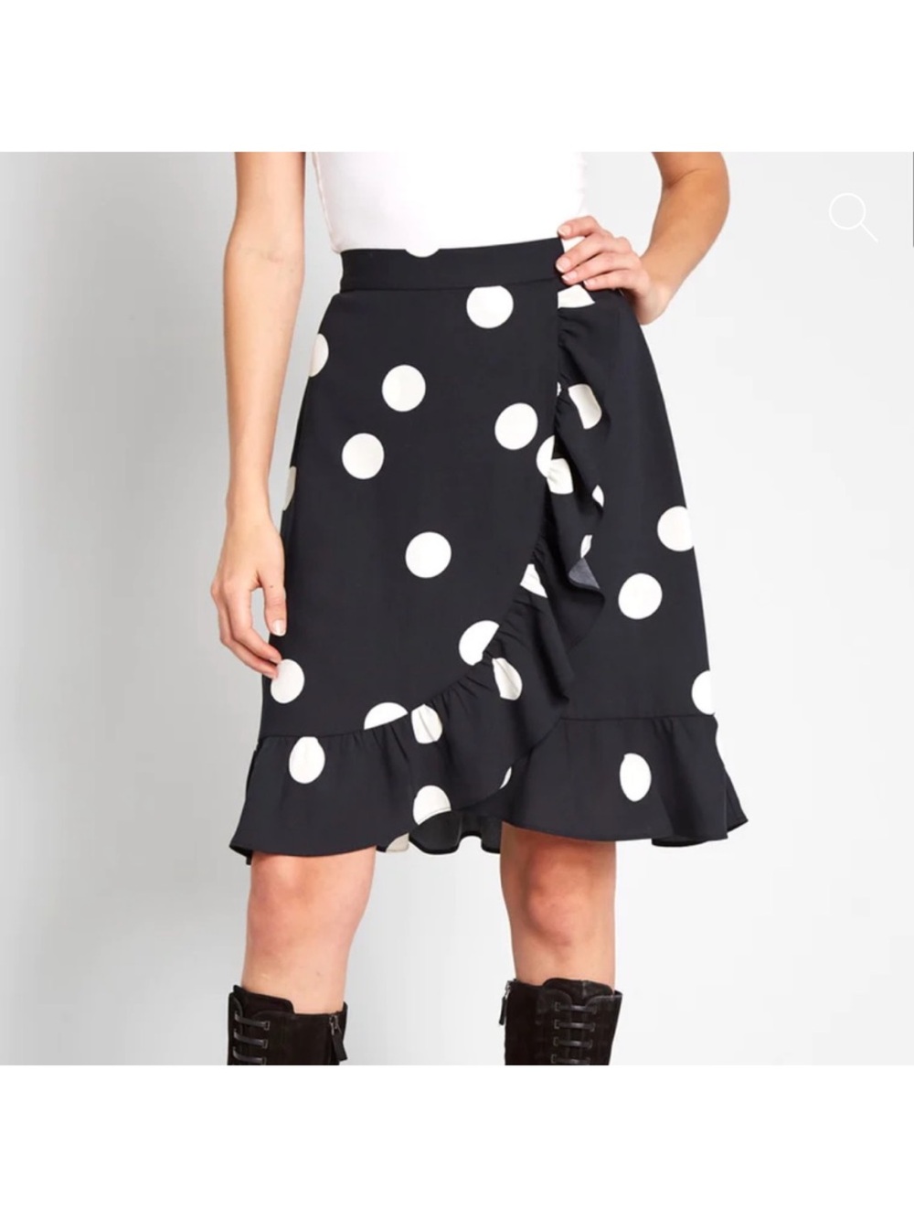 Modcloth polka dot skirt